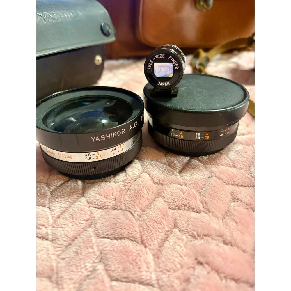 Vintage Minolta SR-2 35mm SLR Film Camera with 55mm f/1.8 Lens & Cases